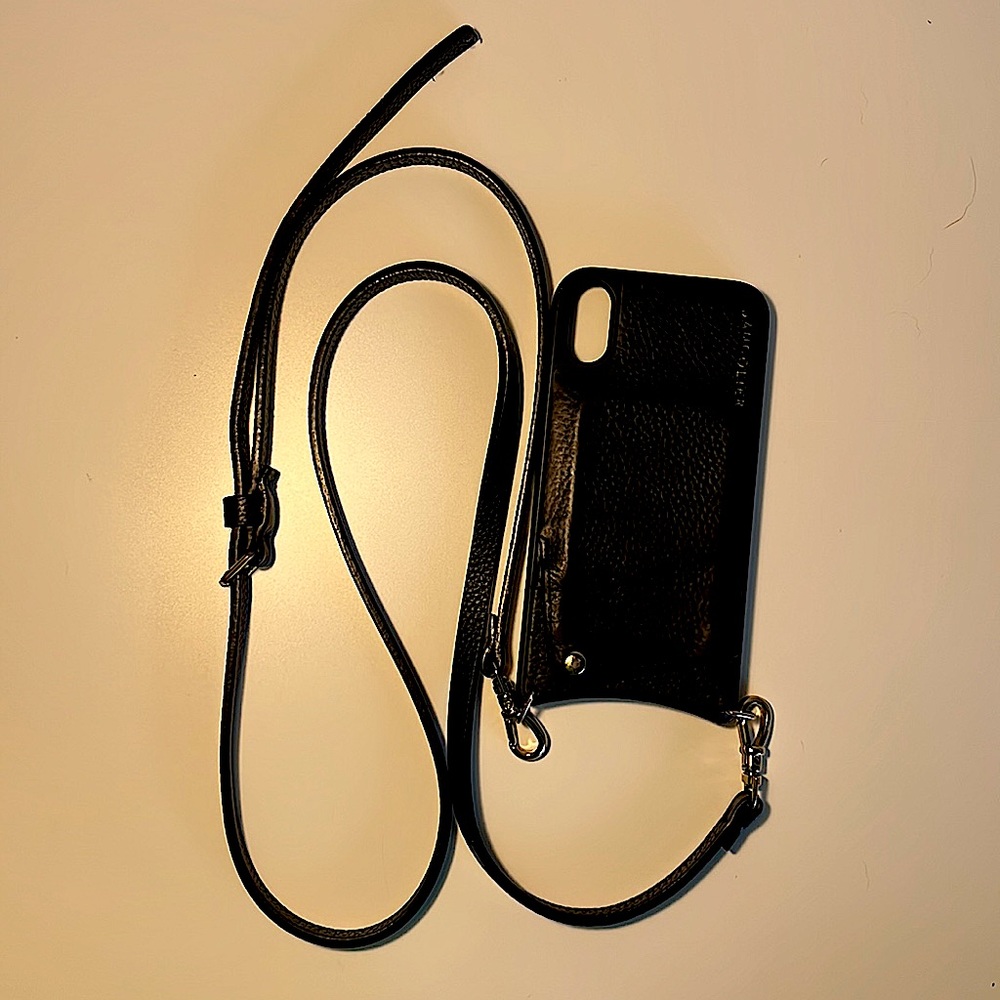 Bandolier leather crossbody iPhone XR case
